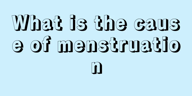 What is the cause of menstruation