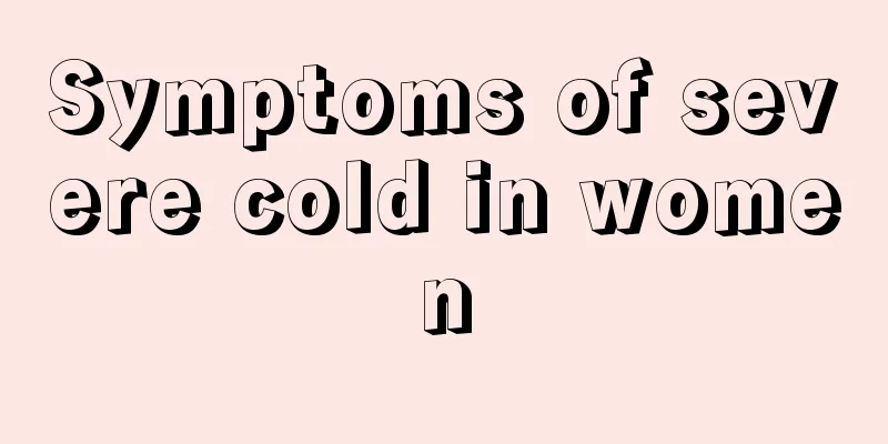 Symptoms of severe cold in women