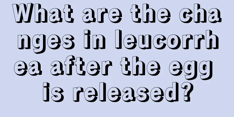 What are the changes in leucorrhea after the egg is released?