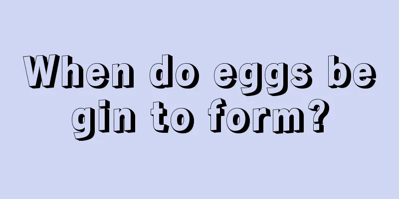 When do eggs begin to form?