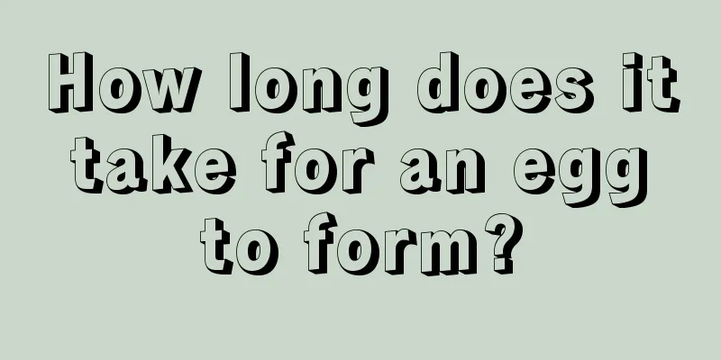 How long does it take for an egg to form?