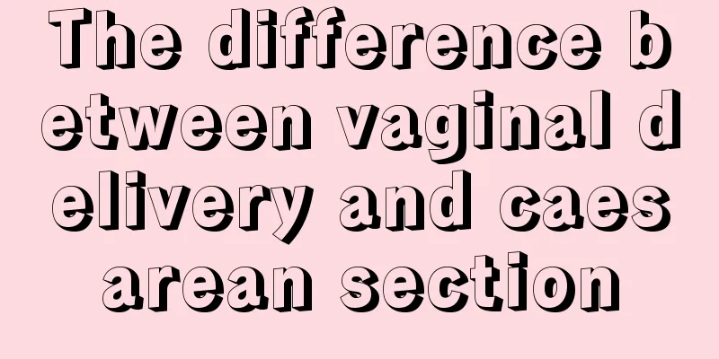 The difference between vaginal delivery and caesarean section