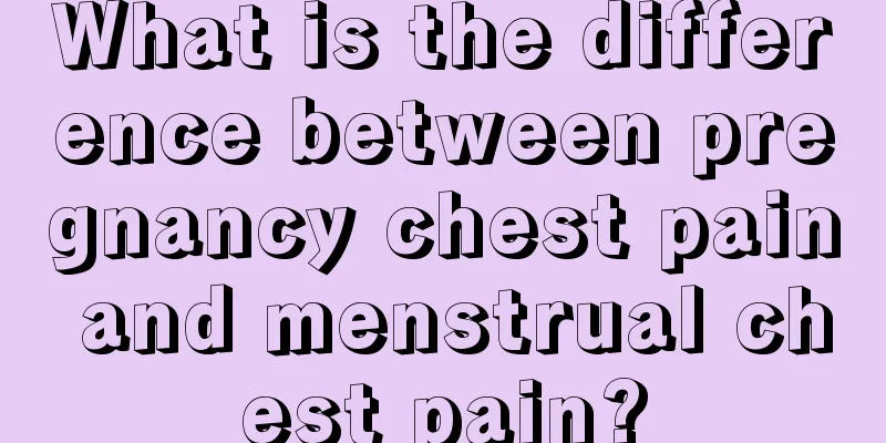 What is the difference between pregnancy chest pain and menstrual chest pain?