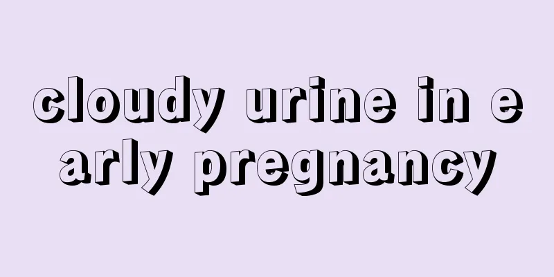 cloudy urine in early pregnancy