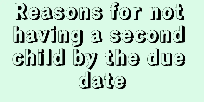 Reasons for not having a second child by the due date