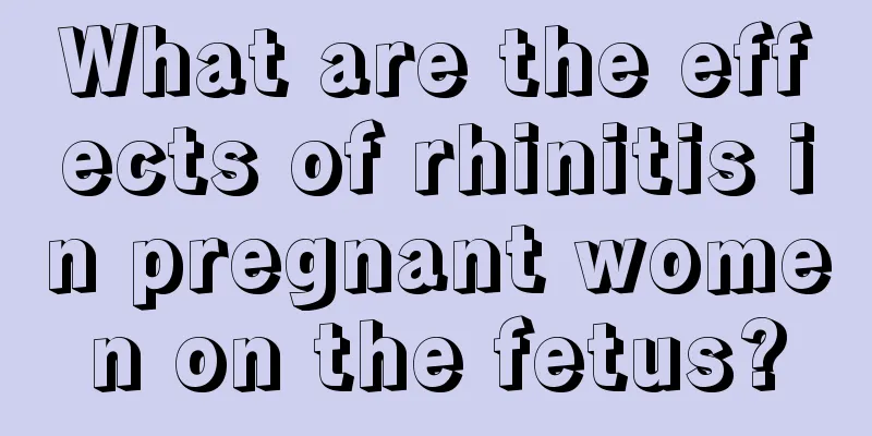 What are the effects of rhinitis in pregnant women on the fetus?