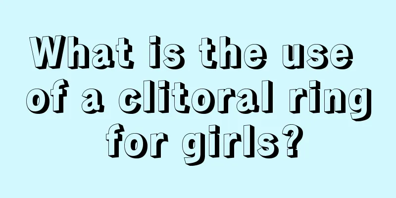 What is the use of a clitoral ring for girls?