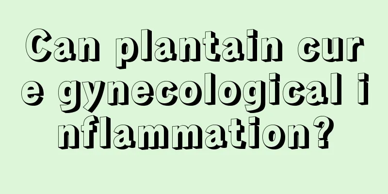 Can plantain cure gynecological inflammation?