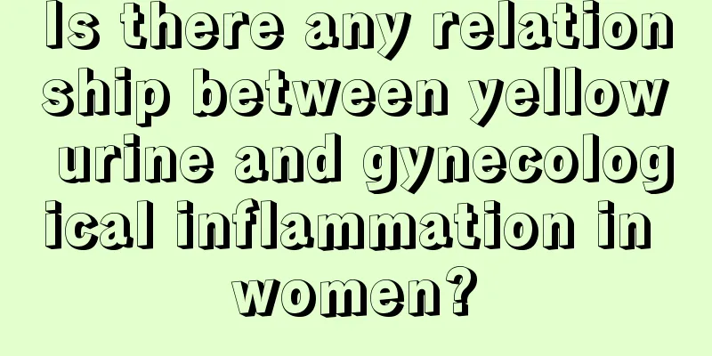 Is there any relationship between yellow urine and gynecological inflammation in women?