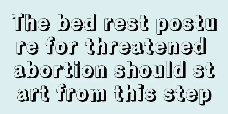 The bed rest posture for threatened abortion should start from this step