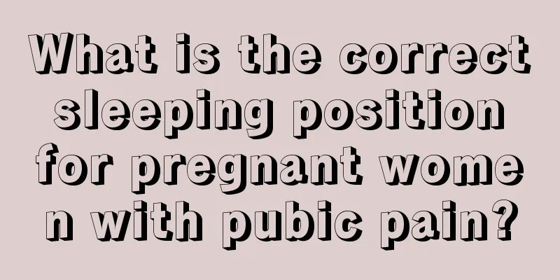 What is the correct sleeping position for pregnant women with pubic pain?