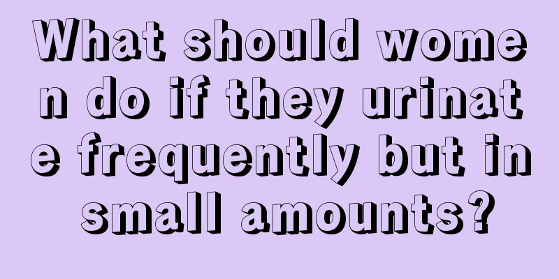 What should women do if they urinate frequently but in small amounts?