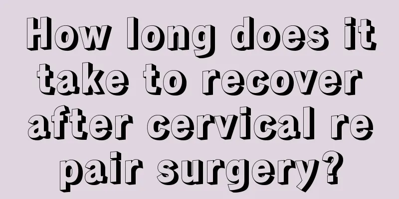 How long does it take to recover after cervical repair surgery?