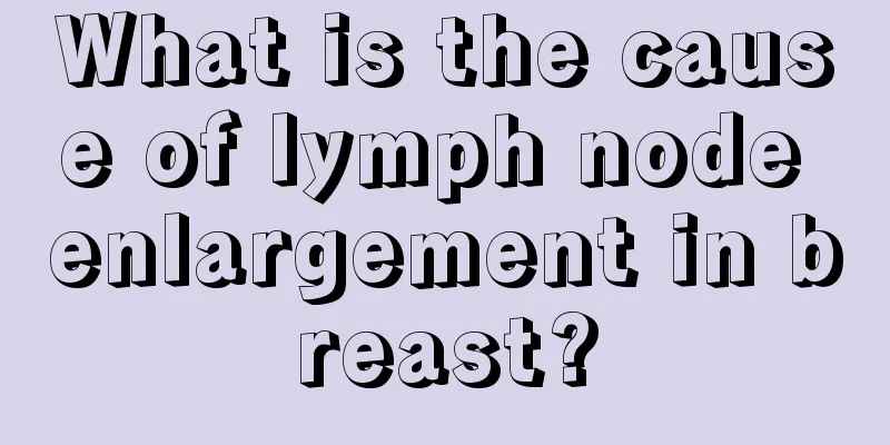 What is the cause of lymph node enlargement in breast?