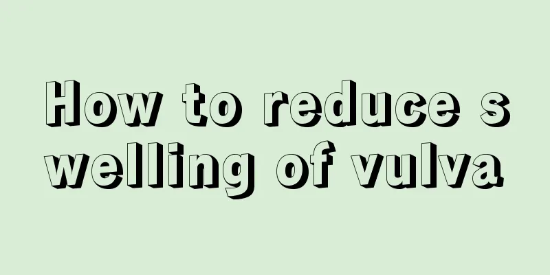 How to reduce swelling of vulva