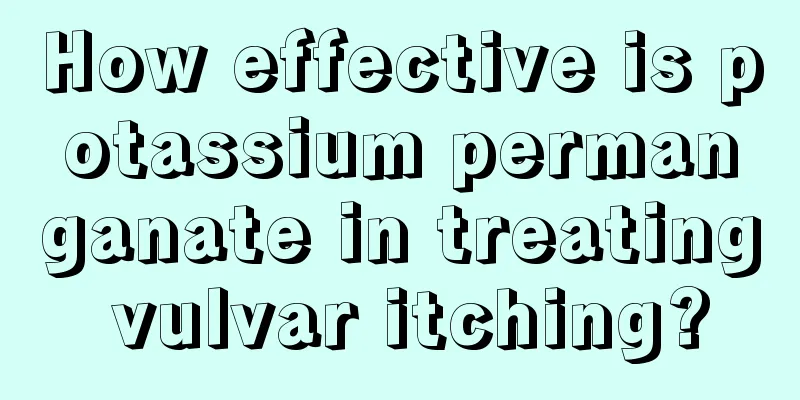 How effective is potassium permanganate in treating vulvar itching?