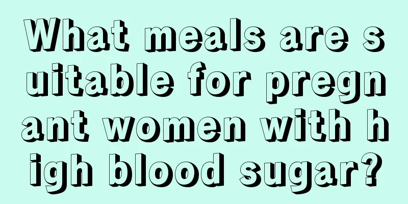 What meals are suitable for pregnant women with high blood sugar?