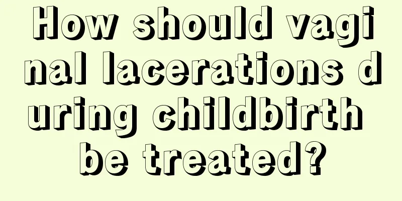 How should vaginal lacerations during childbirth be treated?