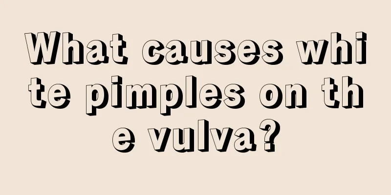 What causes white pimples on the vulva?