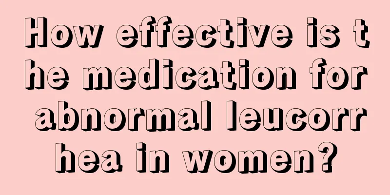 How effective is the medication for abnormal leucorrhea in women?