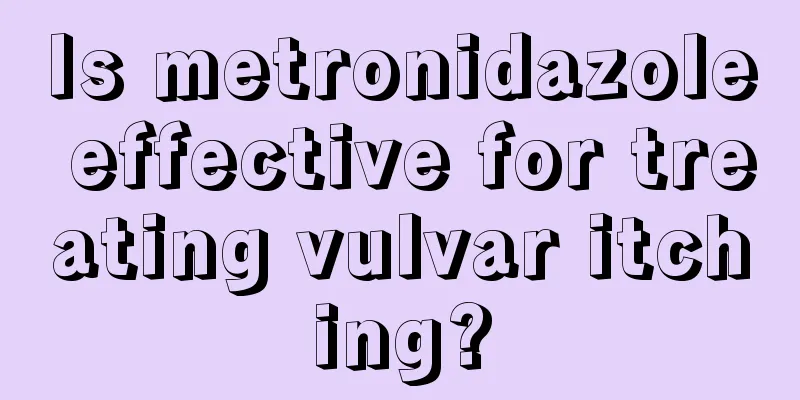 Is metronidazole effective for treating vulvar itching?