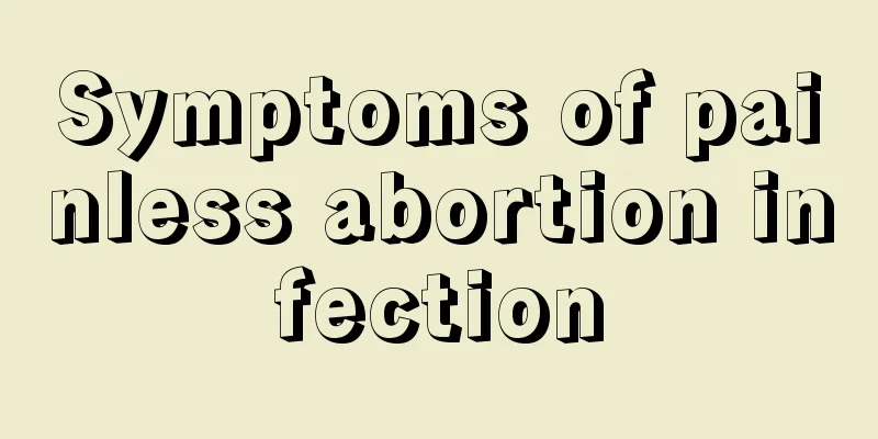 Symptoms of painless abortion infection