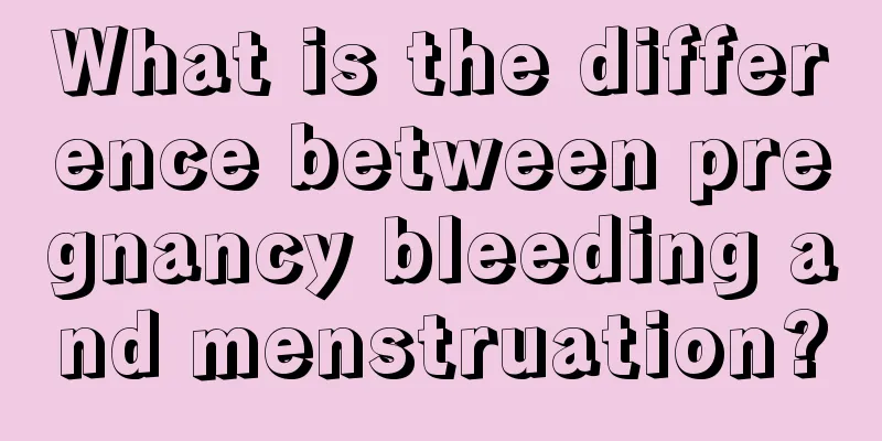 What is the difference between pregnancy bleeding and menstruation?