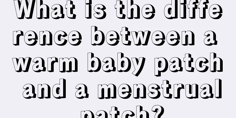 What is the difference between a warm baby patch and a menstrual patch?