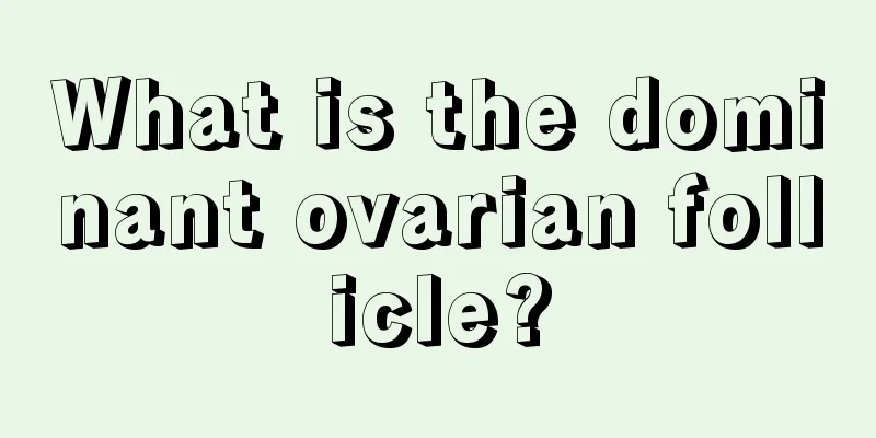 What is the dominant ovarian follicle?