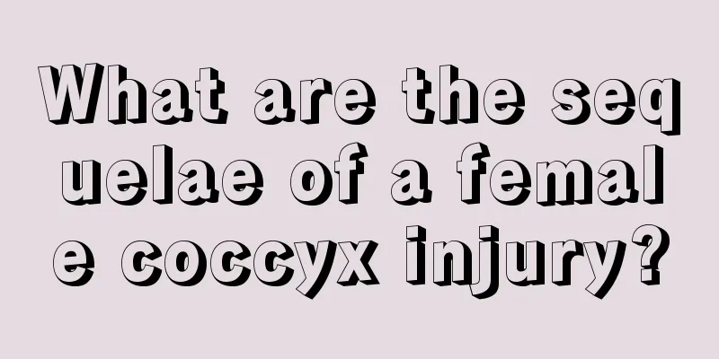 What are the sequelae of a female coccyx injury?