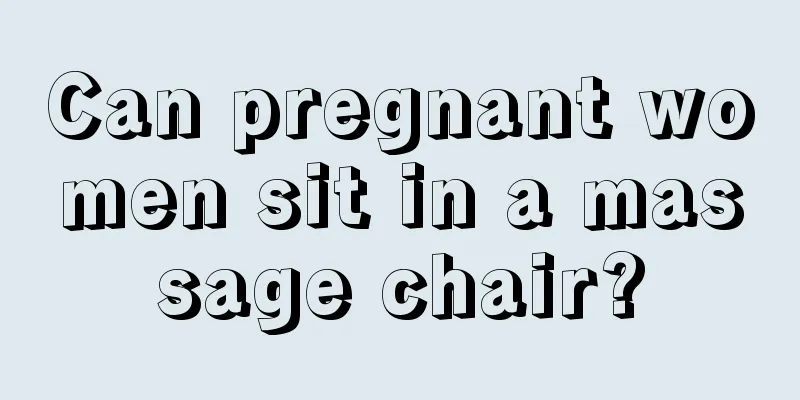 Can pregnant women sit in a massage chair?