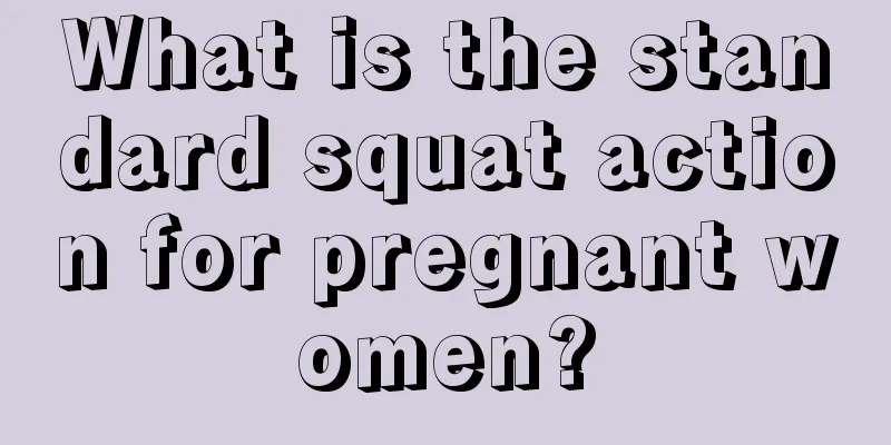 What is the standard squat action for pregnant women?