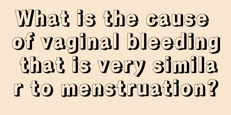 What is the cause of vaginal bleeding that is very similar to menstruation?