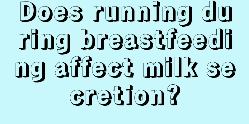 Does running during breastfeeding affect milk secretion?