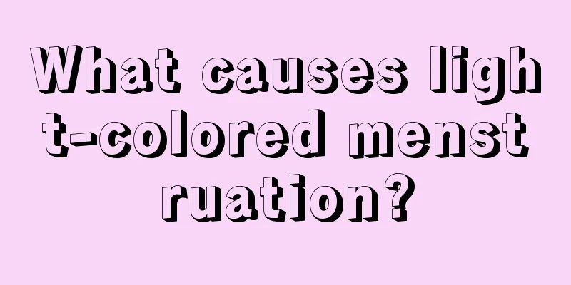 What causes light-colored menstruation?