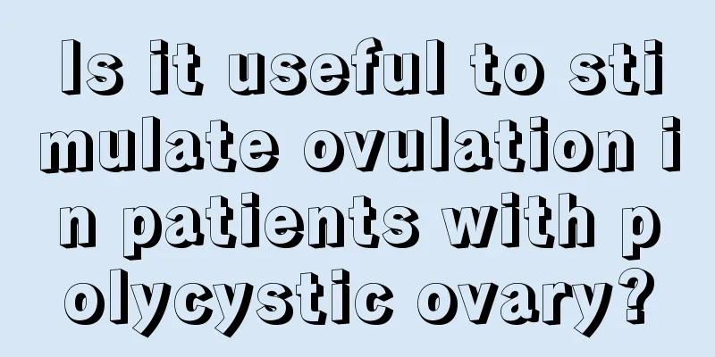 Is it useful to stimulate ovulation in patients with polycystic ovary?