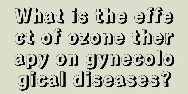 What is the effect of ozone therapy on gynecological diseases?