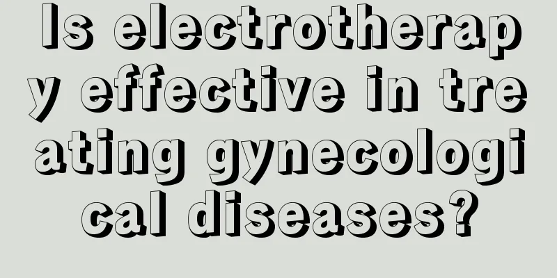 Is electrotherapy effective in treating gynecological diseases?