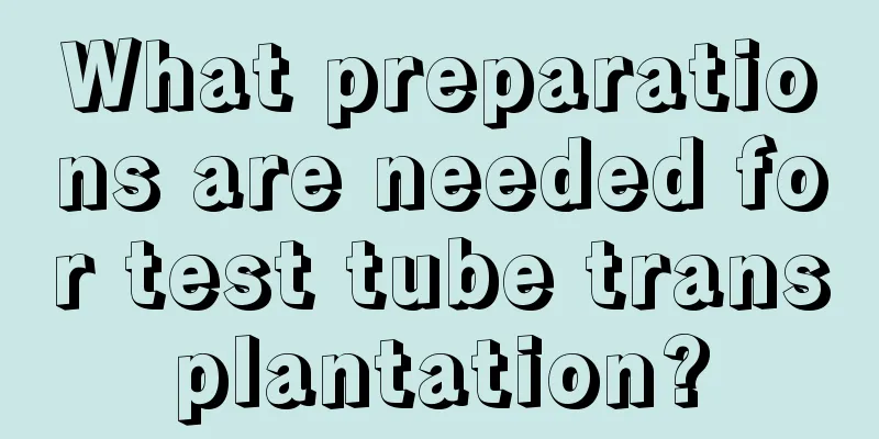 What preparations are needed for test tube transplantation?