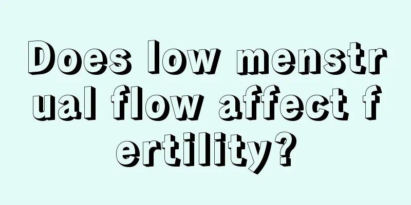 Does low menstrual flow affect fertility?