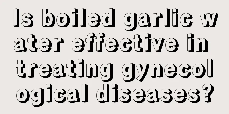 Is boiled garlic water effective in treating gynecological diseases?