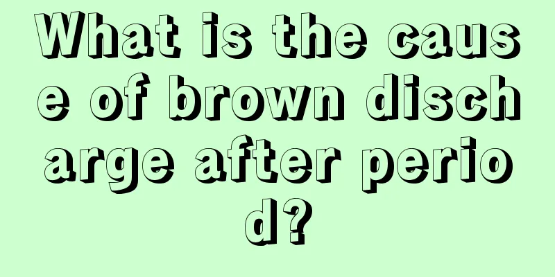 What is the cause of brown discharge after period?