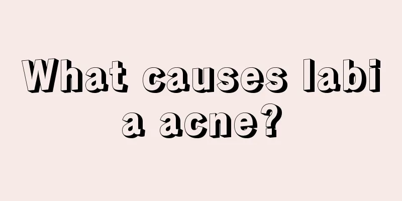 What causes labia acne?