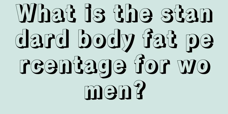 What is the standard body fat percentage for women?