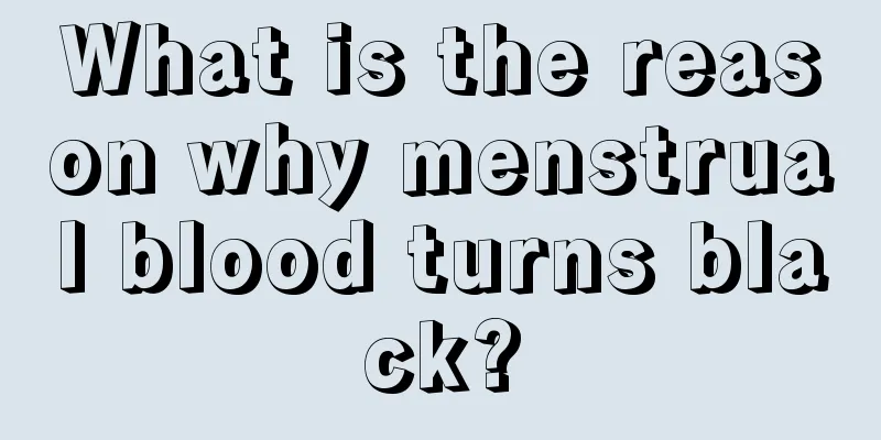 What is the reason why menstrual blood turns black?