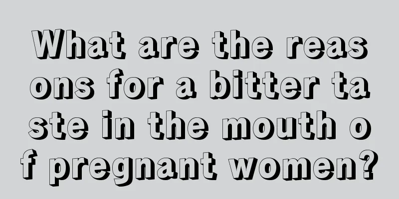 What are the reasons for a bitter taste in the mouth of pregnant women?