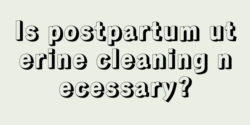 Is postpartum uterine cleaning necessary?