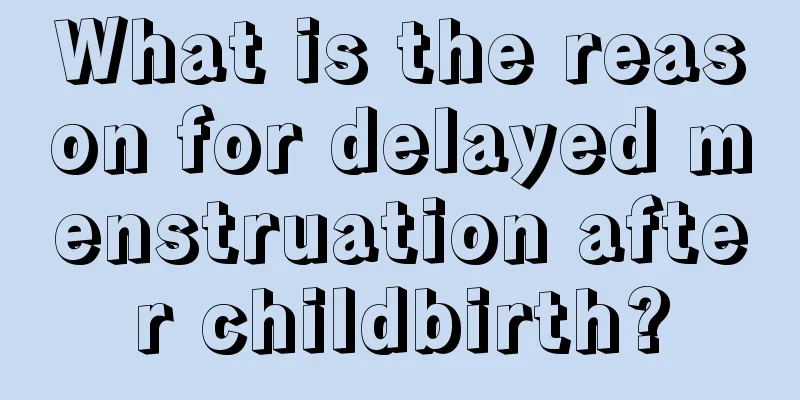 What is the reason for delayed menstruation after childbirth?