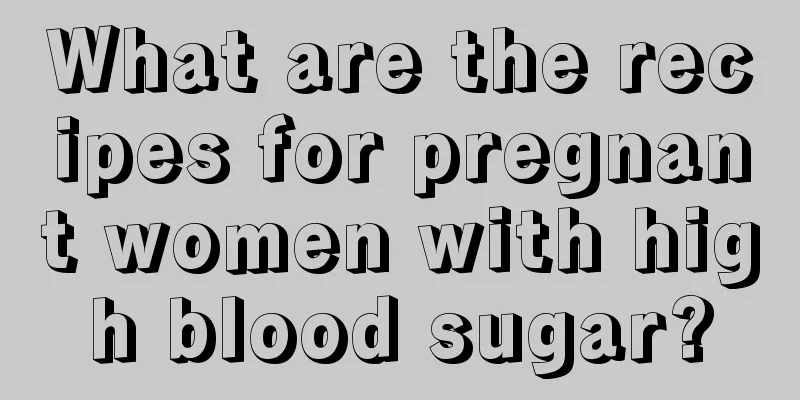 What are the recipes for pregnant women with high blood sugar?