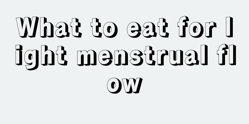 What to eat for light menstrual flow